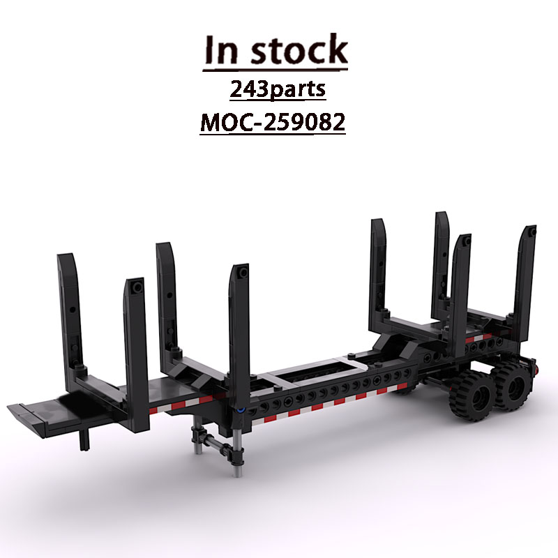 Urban Farming Model - MOC-259082 รถพ่วงบรรทุกไม้สำหรับฟาร์มในเมือง ชุดตัวต่อ 243 ชิ้น ของเล่นตัวต่อสำหรับเด็กผู้ชาย