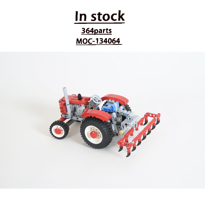 Urban Farming Model - MOC-134064 ฟาร์มในเมือง รถแทรกเตอร์ย้อนยุค ชุดตัวต่อ 364 ชิ้น