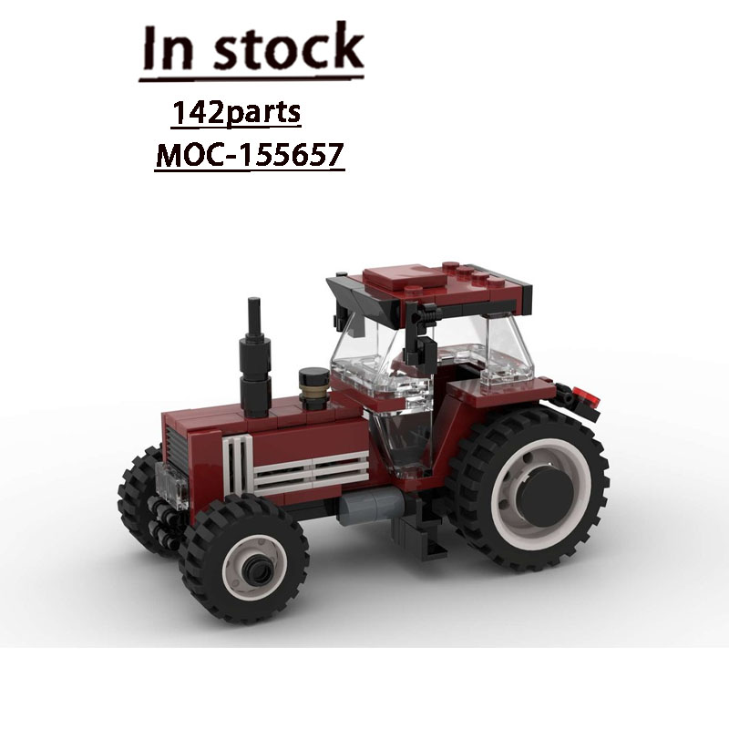 Urban Farming Model - MOC-155657 ฟาร์มในเมือง รถแทรกเตอร์ย้อนยุค ชุดตัวต่อ 142 ชิ้น